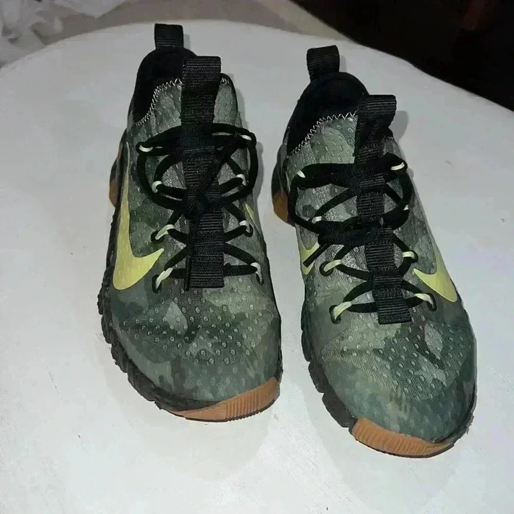 Nike Free Metcon 3 Training Shoes Camo Black Green Men’s Size 8.5 - Picture 3 of 10